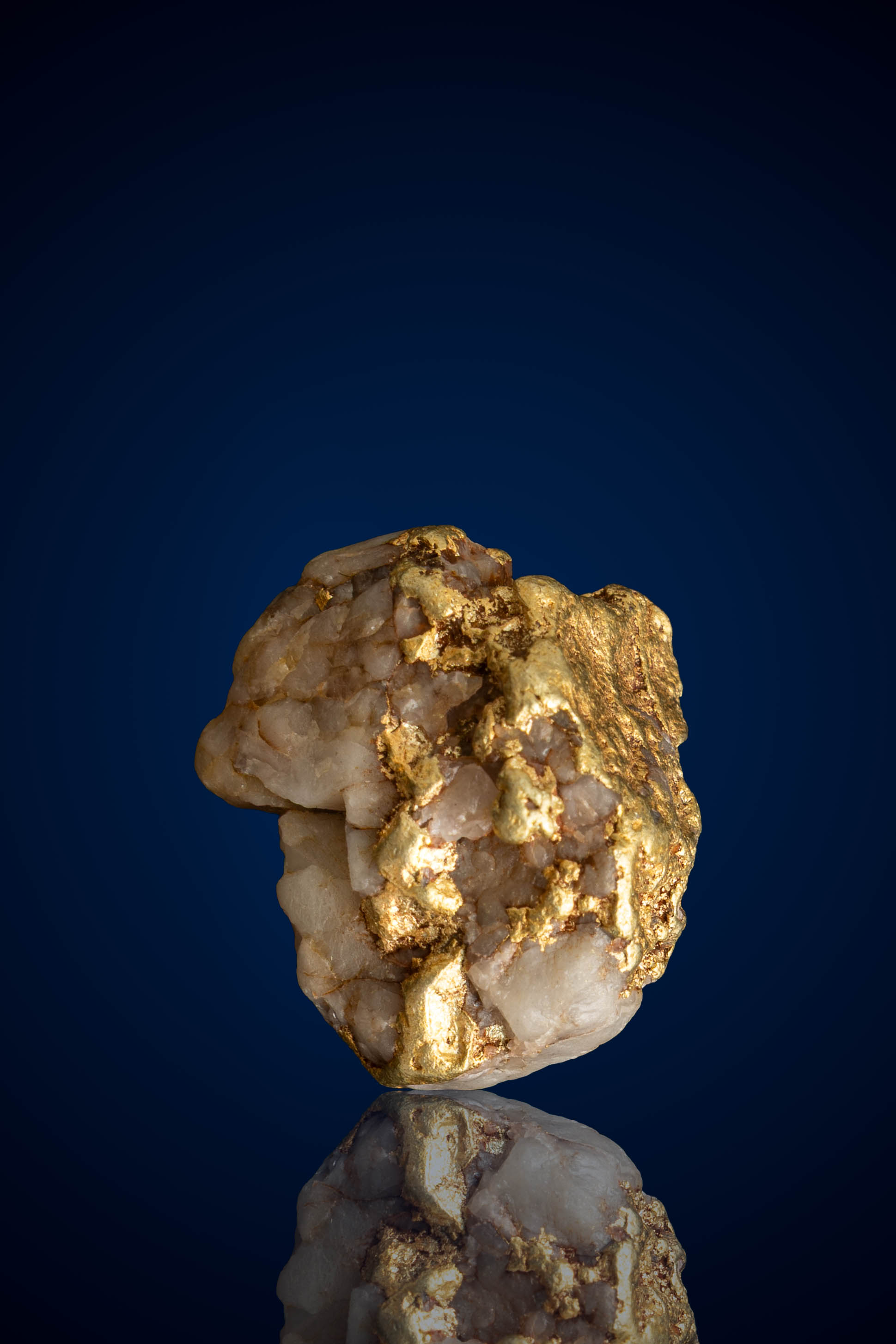 Stunning, Dynamic Natural Gold Quartz Nugget - Yukon - 9.10 grams (image for) Stunning, Dynamic Natural Gold Quartz Nugget - Yukon - 9.10 grams